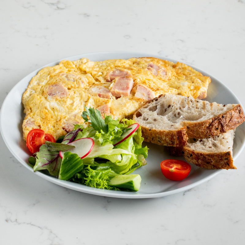 Omelet with sausage