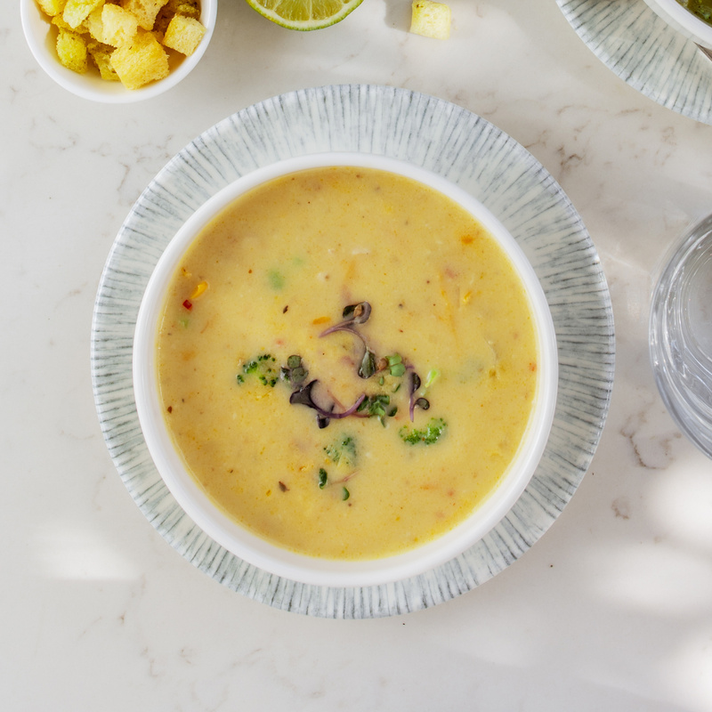 Cheese Soup with Curry