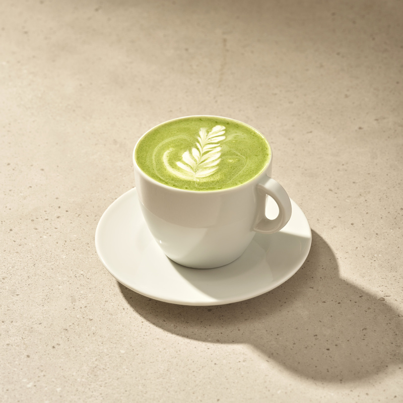 O‘simlik sutida tayyorlangan matcha