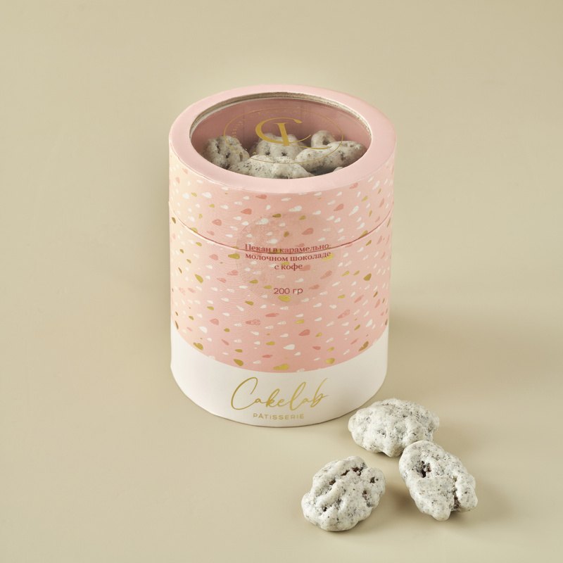 Pecan in Caramel-Milk Chocolate with Coffee