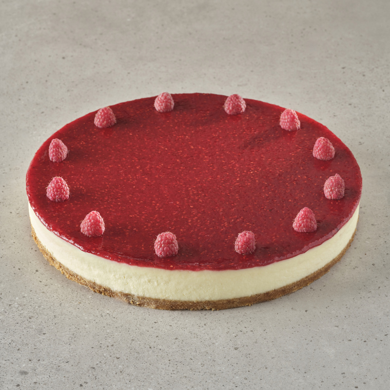 Чизкейк с малиной