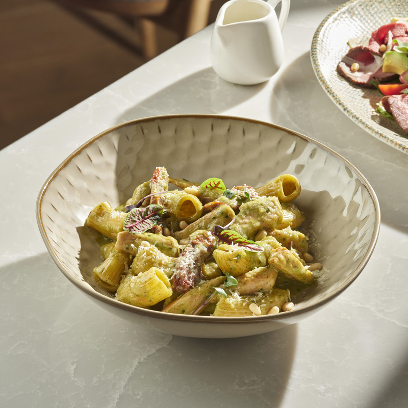 Ригатони песто с курицей