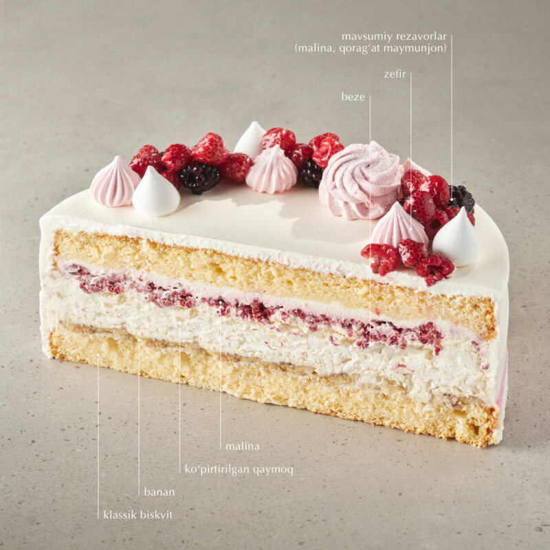 Fruit Cake with Meringue (Mini)