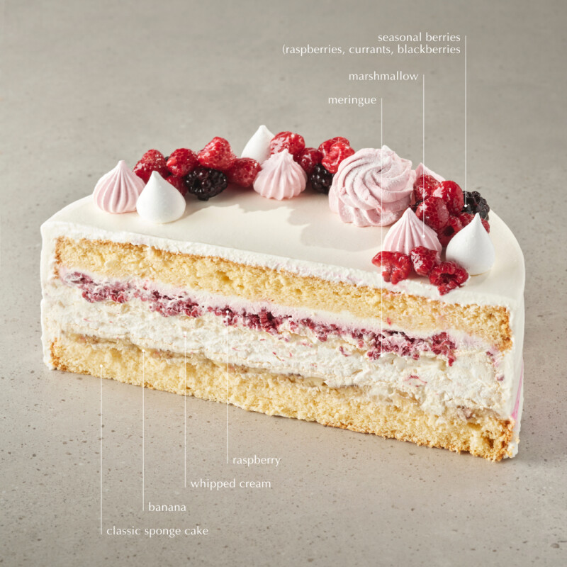 Fruit Cake with Meringue (Mini)