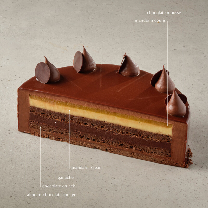 "Mandarin-shokolad" torti